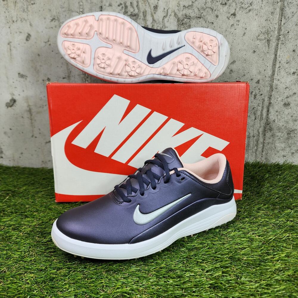 New Nike Vapor Golf Shoes, size 9.5, Dark Purple/White, Spikeless, AQ2324-003.